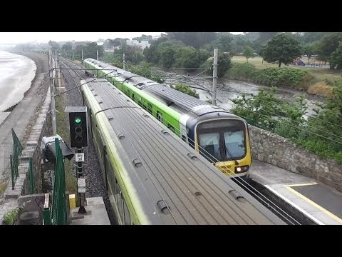IE 29000 Commuter and 8100 Class Dart Trains - Booterstown Station, Dublin