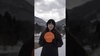 Spinning frisbee in the snow #lifehacks