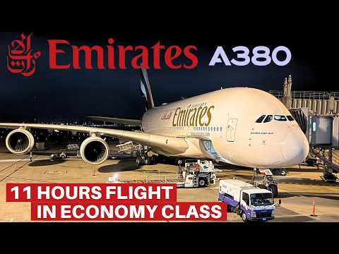 EMIRATES AIRBUS A380 (Economy) | Osaka - Dubai | Flight Review