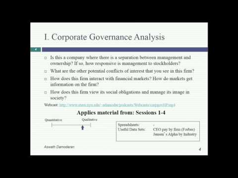 Session 2: The Objective in Corporate Finance