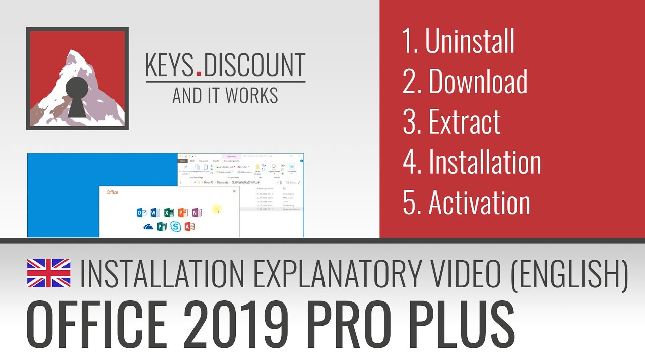 Installation Office 2019 Pro Plus (Explanation video)
