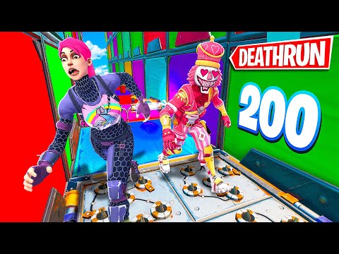 SFIDO I MIEI AMICI ALLA DEATHRUN DA 200 LIVELLI DI FORTNITE!