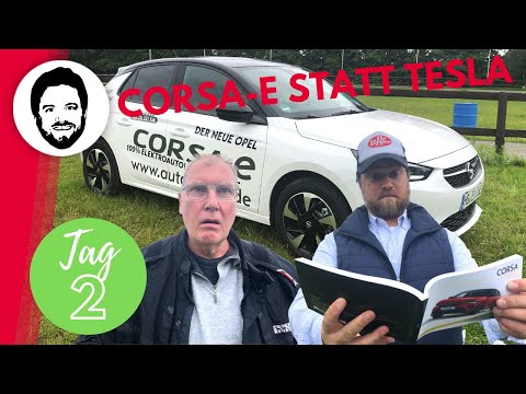 CORSA-E statt TESLA - eine Woche E-Opel Praxistest - Tag 2 - Opel Fan Holger kommt zu Besuch