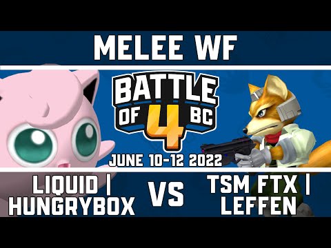 Liquid | Hungrybox vs TSM FTX | Leffen - Melee Singles Winners Finals - Battle of BC 4