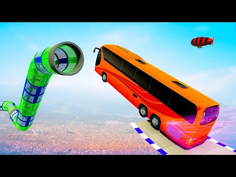 Modern Coach Euro Bus Driving US Coach Stunt Games - Android GamePlay