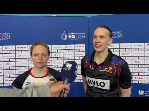 Amazing win for Linda Efler and Isabel Lohau at the European Games 2023