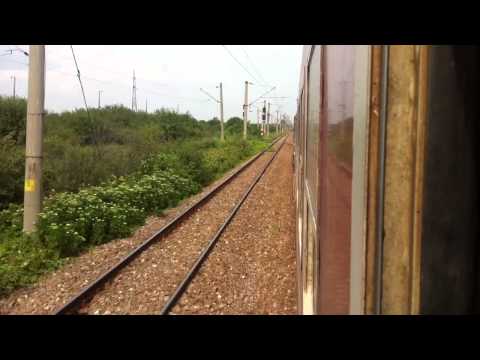 International Train № 460 From Sofia To Bucuresti Nord At High Speed near Zavastreni.