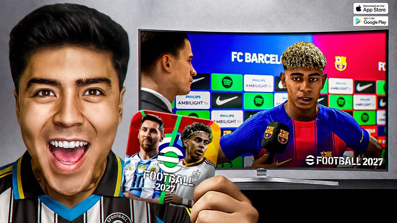 YA SE FILTRO!📲ASI ES EL NUEVO eFootball 2027!✅🤩
