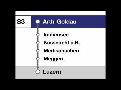 SBB Ansage » S3 Begrüssung in Arth-Goldau nach Luzern (2023) | SLBahnen