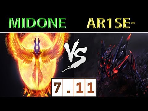 MidOne [Phoenix] vs Ar1se- [Shadow Fiend] ► Dota 2 7.11