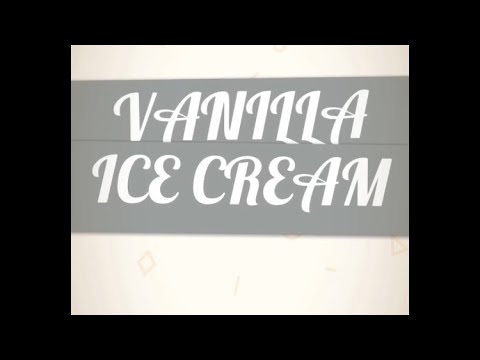 Home made vanilla ice cream