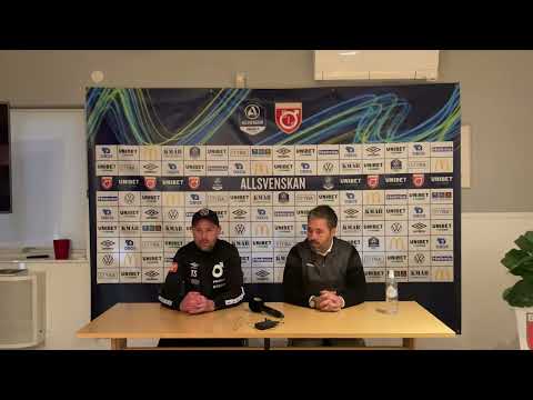 Presskonferens efter Degerfors IF - Hammarby 21 april 2022