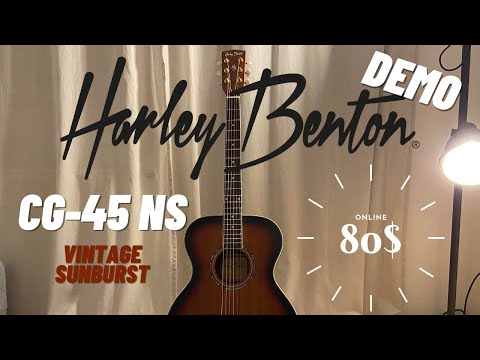 Harley Benton CG-45 | 80$ Acoustic Guitar | Short Sound Demo