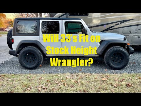 Stock Height Jeep Wrangler JL on 33” Tires | Before & After