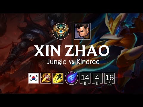 Xin Zhao Jungle vs Kindred - KR Challenger Patch 8.22