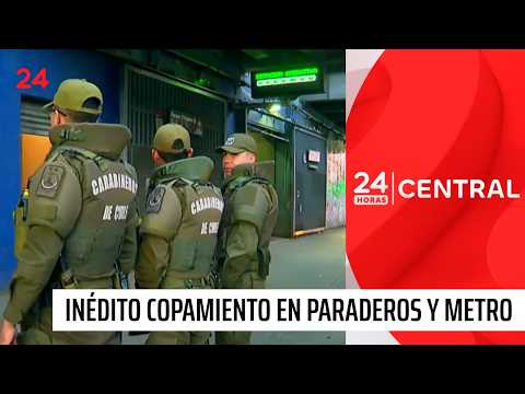 El inédito copamiento en paraderos y estaciones  de Metro | 24 Horas TVN Chile