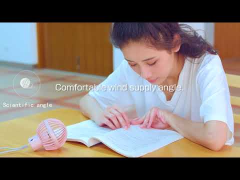 Portable Mini Handheld Fan for Office Room Outdoor Traveling Camping, Pink