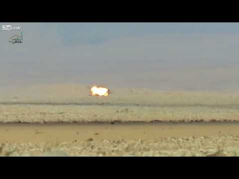 Syrian rebels hit a Shilka, with a TOW ATGM on the Arbisan front