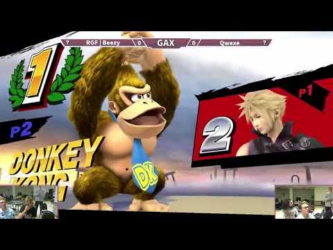 GAXS 2018 Smash 4 Pools - Beezy (Cloud, Sheik) vs Qwexe (Rosalina, Donkey Kong)