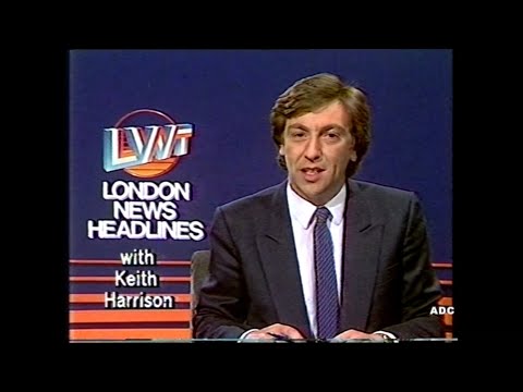 LWT advert, trailer & LWT News Keith Harrison in-vision 12th May 1985 1 of 5