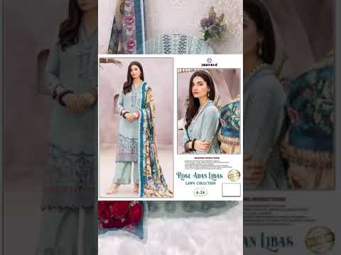 Shanaya Rose Adan Libas Cambric Cotton Wholesale Pakistani Suits Catalog – product video thumbnail