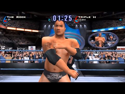 Rock vs Triple H | WWF Smackdown Just Bring it | zura games