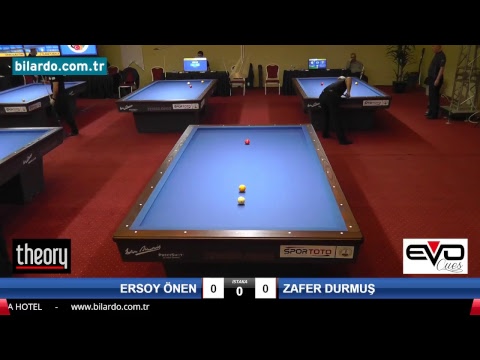 ERSOY ÖNEN & ZAFER DURMUŞ Bilardo Maçı - 2018 ERKEKLER 1.ETAP-3. Ön Eleme