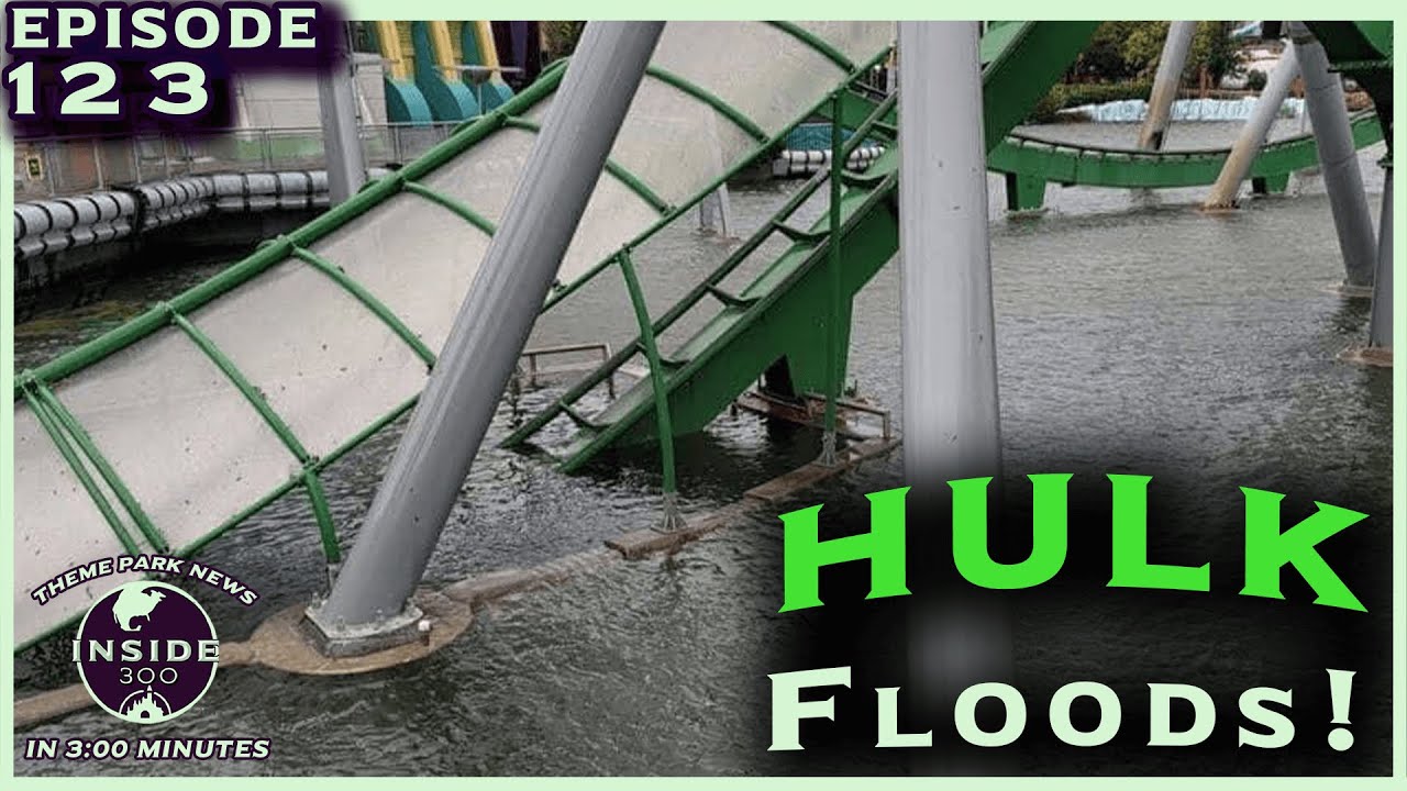 MyDisneyFix Hulk Coaster Flooded, Jurassic Park Ride Damaged after
