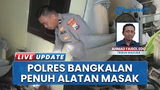 Polres Bangkalan Dipenuhi Alat Masak, Ternyata Barang Bukti Pembobolan Gudang Katering di Bangkalan