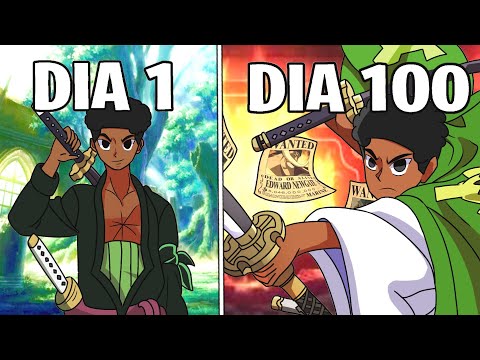 Eu Sobrevivi 100 dias como CAÇADOR DE RECOMPENSA no ONE PIECE no Minecraft