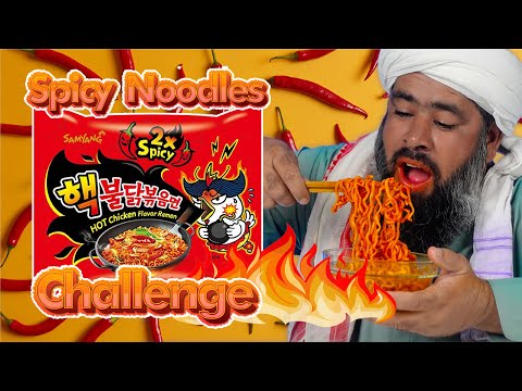 Tribal People Try Spicy Noodles Challenge For The First Time