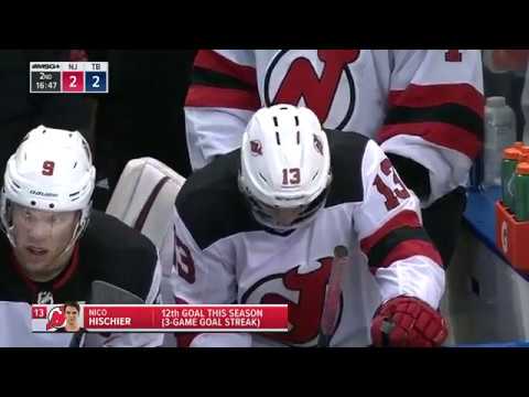 Hischier scores on blocker side