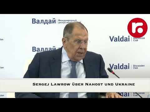 Sergej Lawrow über Nahost, die Ukraine und andere Krisen Sergej Lawrow über Nahost, die Ukraine und andere Krisen