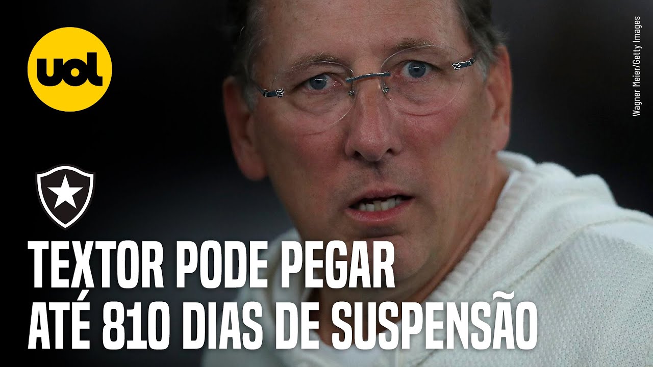 TEXTOR É DENUNCIADO NO STJD E PODE PEGAR ATÉ 810 DIAS DE SUSPENSÃO