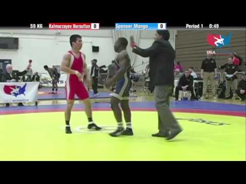 GR 59 KG - R16 - Nursultan Kalmurzayev (KAZ) vs. Spenser Mango (Army)