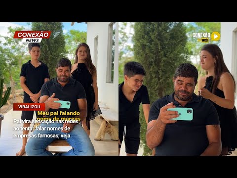 Vídeo: Pai vira sensação nas redes ao tentar falar nomes de empresas famosas; veja.