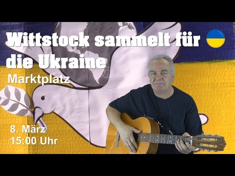 Friedenstaube für die Ukraine - Aufruf an die Wittstocker Bürger auf WK-tv und in der MAZ