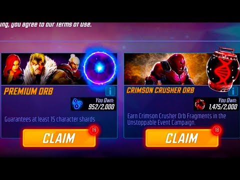 Massive Orb Opening! 20x Premiums & More! - Marvel Strike Force