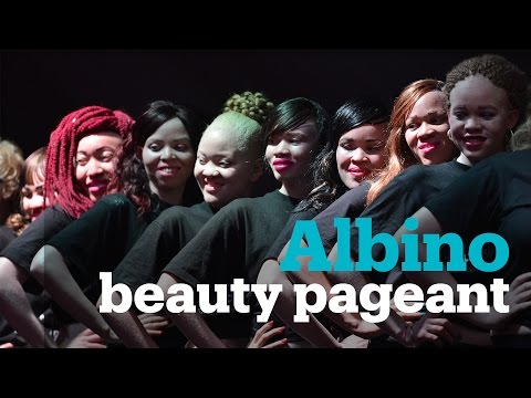 Albino beauty pageant in Nairobi