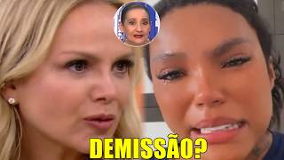 DEMISSÃO? Após críticas a Eliana, Carol Lekker chora e SBT toma atitude no Fofocalizando abala: 'ela
