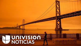 Densa capa de humo debido a los incendios en California no deja pasar los rayos del sol