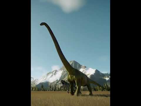 Indominus rex hunting Mamenchisaurus : Jurassic World Evolution 2 #shorts