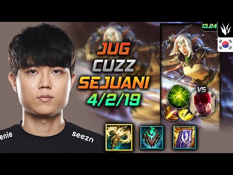 Sejuani Jungle Build Cuzz Radiant Virtue Aftershock - LOL KR Challenger Patch 13.24