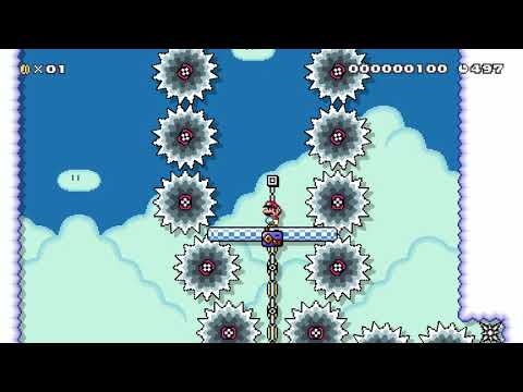 Sky Jump Blue Flimsy Lift! 3 by Jσşʜᴜα 🍄 Super Mario Maker 2 #agz 😶 No Commentary