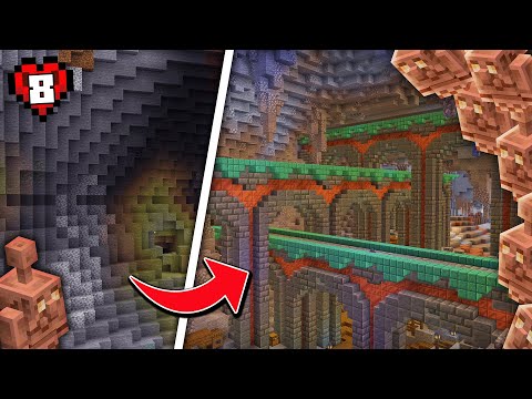 Ich habe diese Höhle in etwas Unglaubliches in Hardcore-Minecraft verwandelt.
