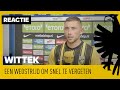 REACTIE | Wittek: "Een wedstrijd om snel te vergeten."