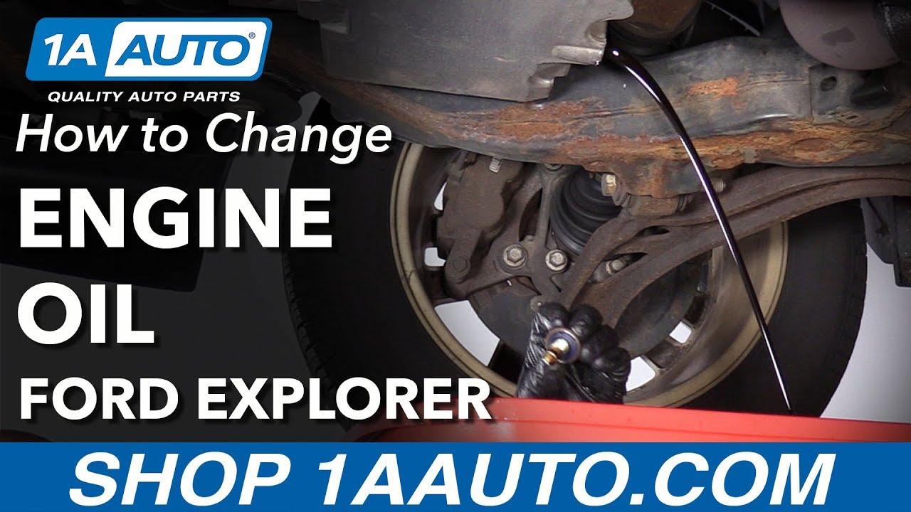 Watch video How to Change Engine Oil 11-19 Ford Explorer Now How to Change Engine Oil 11-19 Ford Explorer