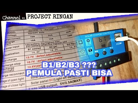 SETTING SCC PWM SOLAR CHARGE CONTROLLER PWM IN THE BATTERY SECTION