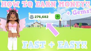 🌷HOW TO EARN MONEY + GEMS FAST AND EASY!!💗 Roblox Horse Valley