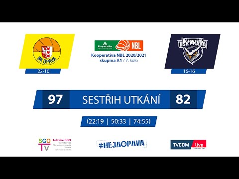 Sestřih utkání BK Opava - USK Praha